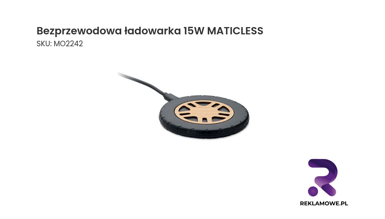 Bezprzewodowa ładowarka 15W firmy MATICLESS