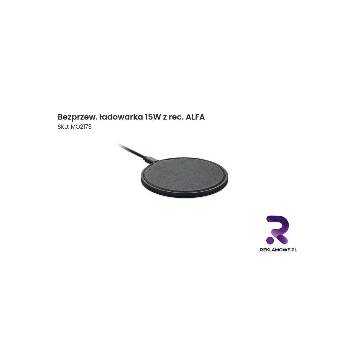 Bezprzewodowa ładowarka 15W z recepture Alfa