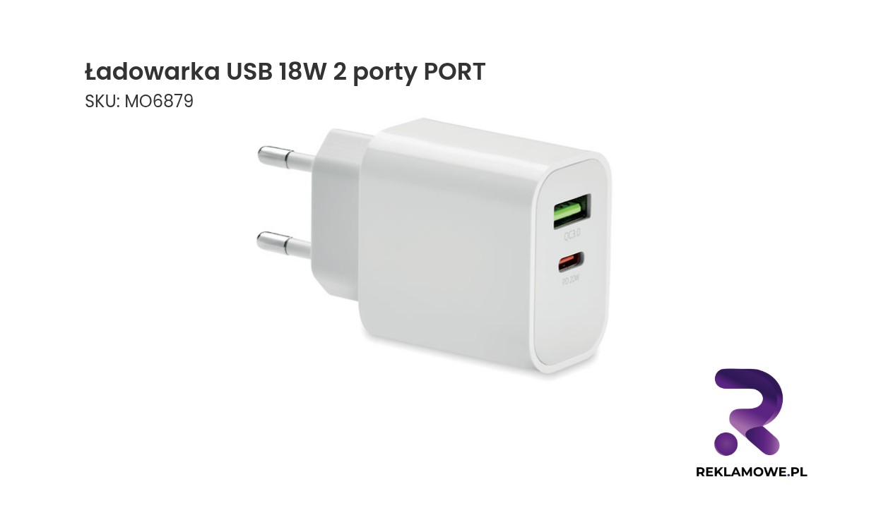 Ładowarka USB 18W z dwoma portami