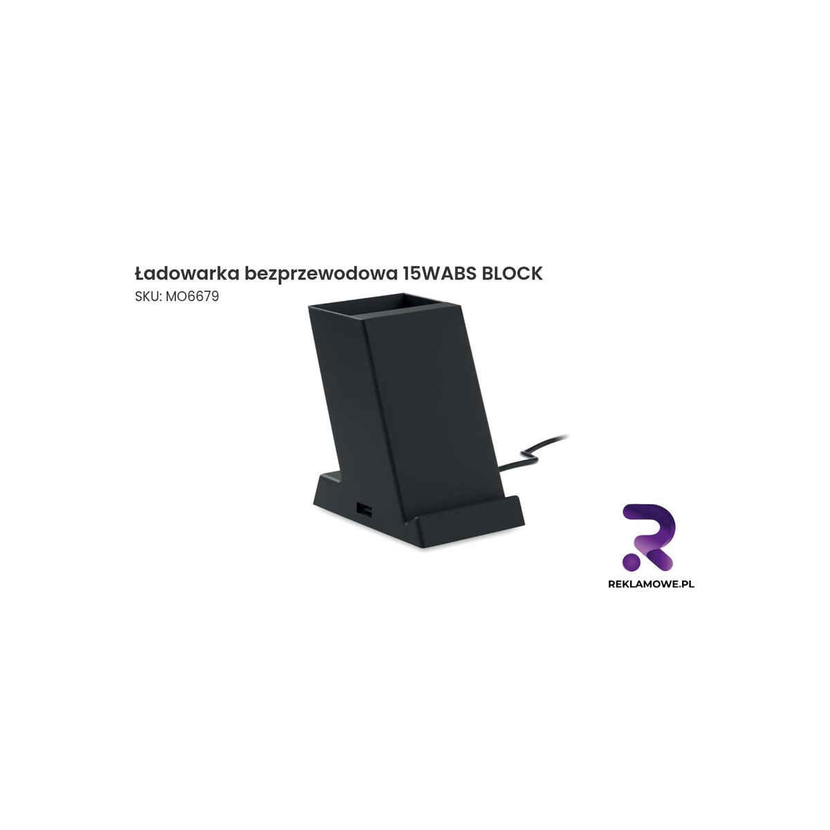 Ładowarka bezprzewodowa 15W ABS BLOCK