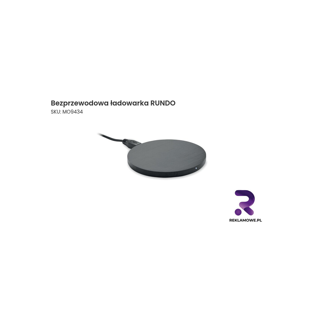 Bezprzewodowa ładowarka RUNDO Bezprzewodowa ładowarka RUNDO – nowoczesna ładowarka bezprzewodowa do smartfona