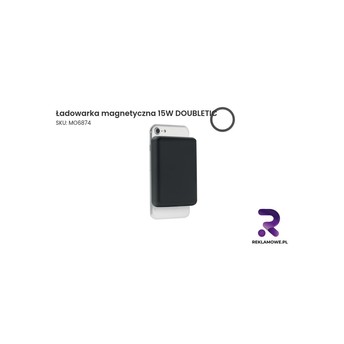 Ładowarka magnetyczna 15W DOUBLETIC Ładowarka magnetyczna 15W DOUBLETIC - nowoczesna ładowarka bezprzewodowa