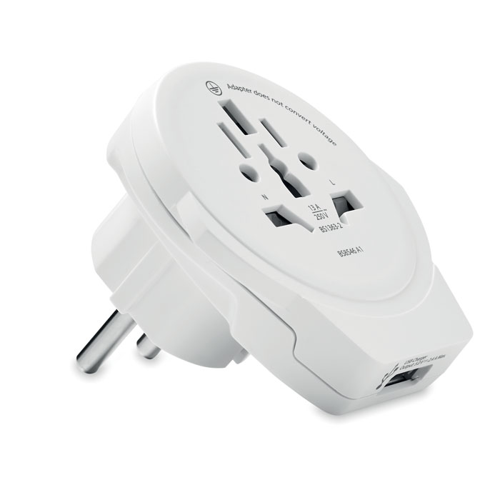 Adapter z USB World to Europe WORLD TO EUROPE mo6881-06