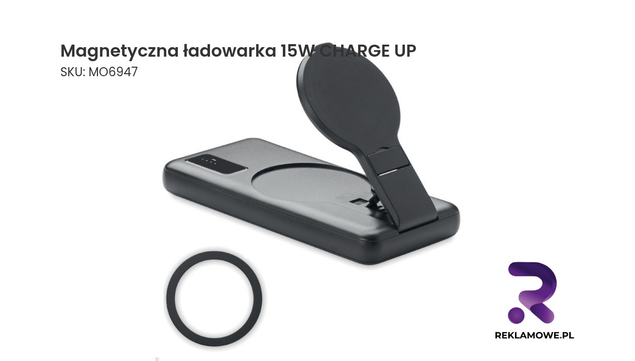 Magnetyczna ładowarka 15W CHARGE UP Magnetyczna ładowarka 15W CHARGE UP dla szybkiego ładowania
