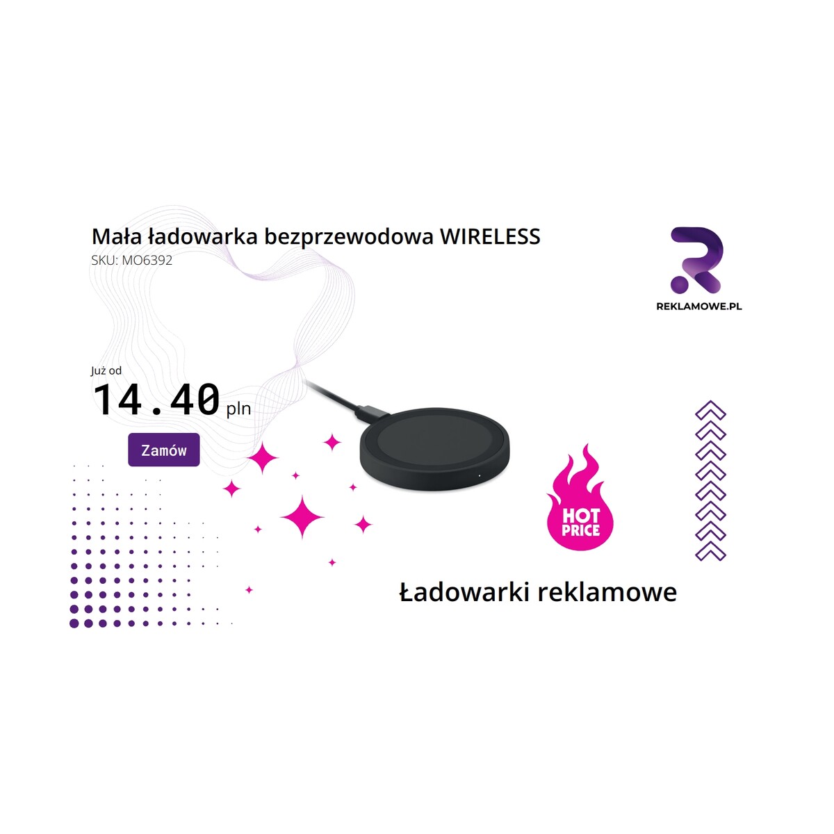 Mała ładowarka bezprzewodowa WIRELESS