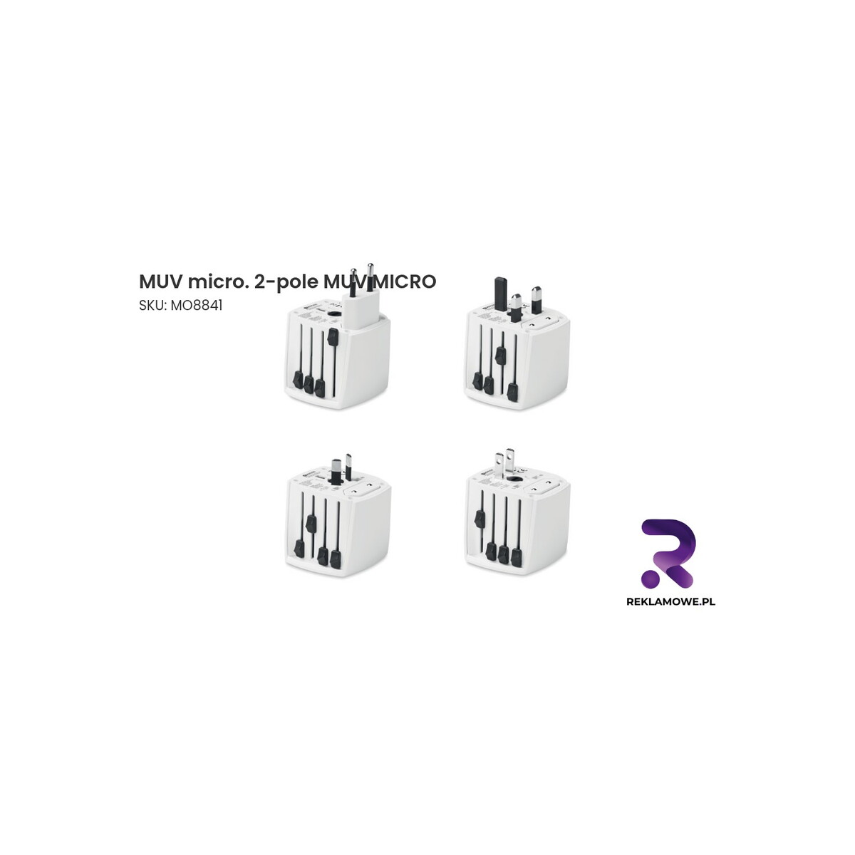 MUV micro 2-pole MUV MICRO – kompaktowy adapter podróżny