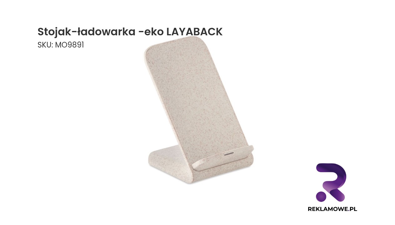 Ekologiczny stojak ładowarka marki Layaback
